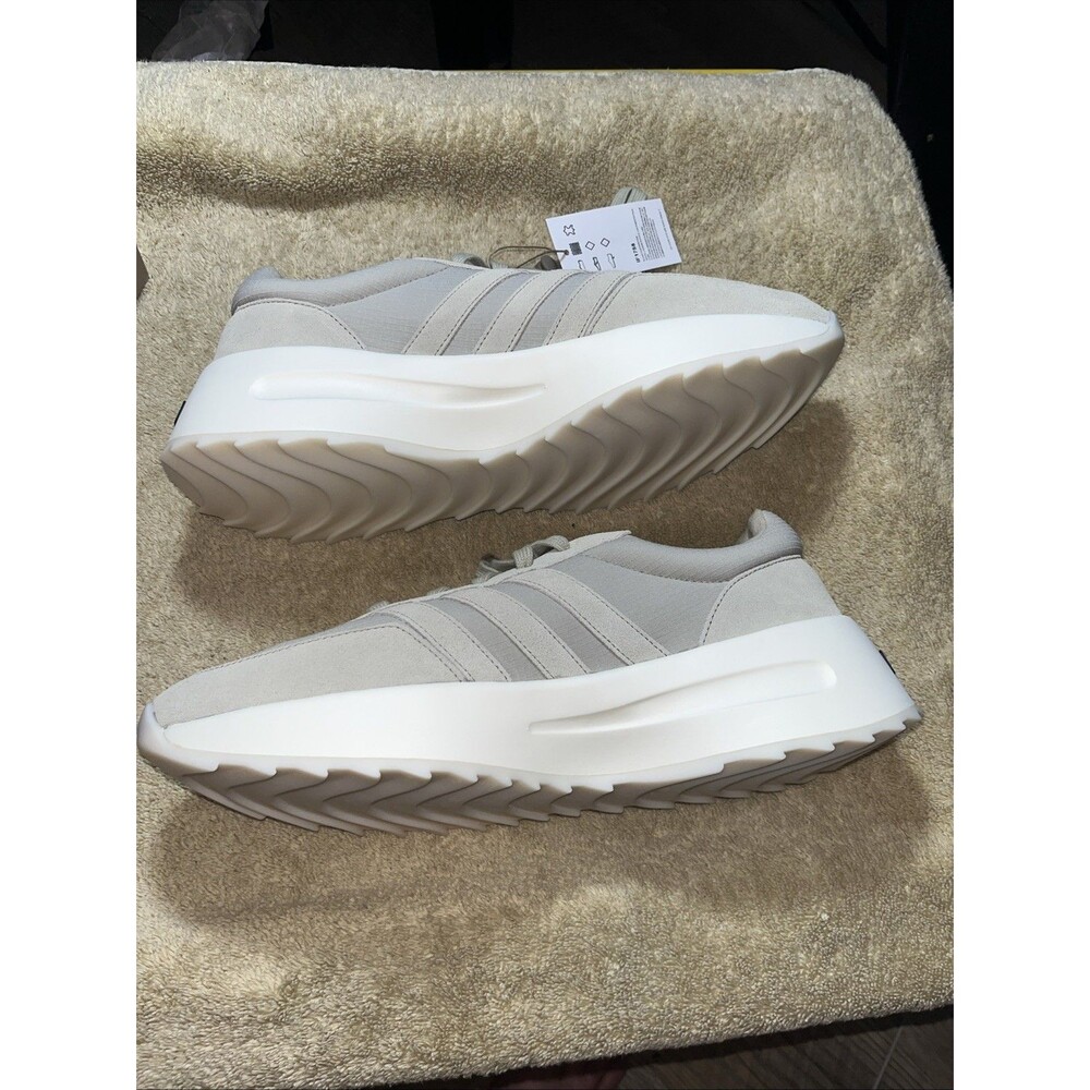 Size 11.5 - Fear of God Athletics x adidas Los Angeles Runner Sesame Cloud White - Picture 9 of 15